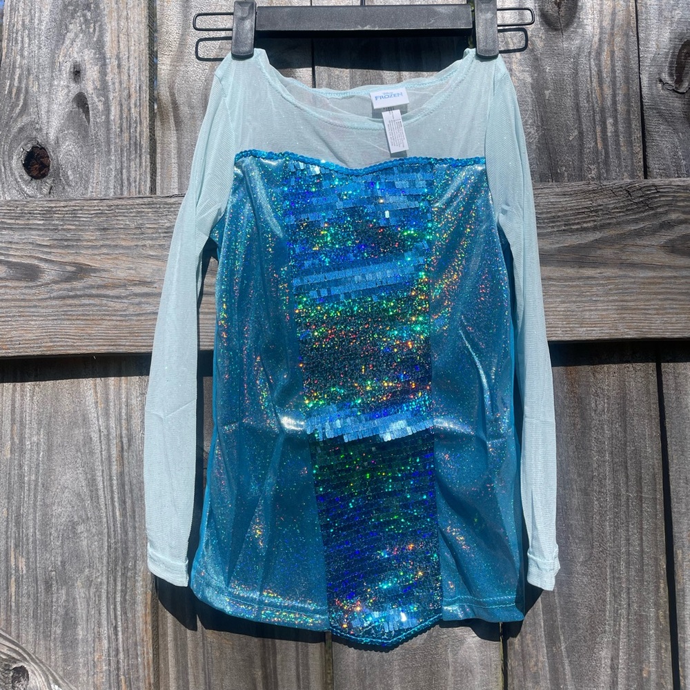 Disney Frozen Sparkling Blue Sequin Top